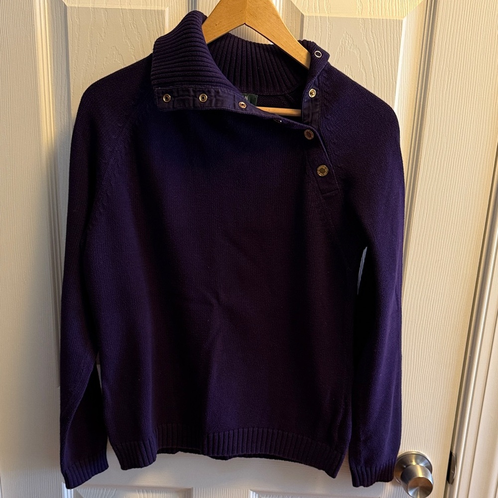 purple sweater
